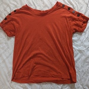 LOFT button shoulder top